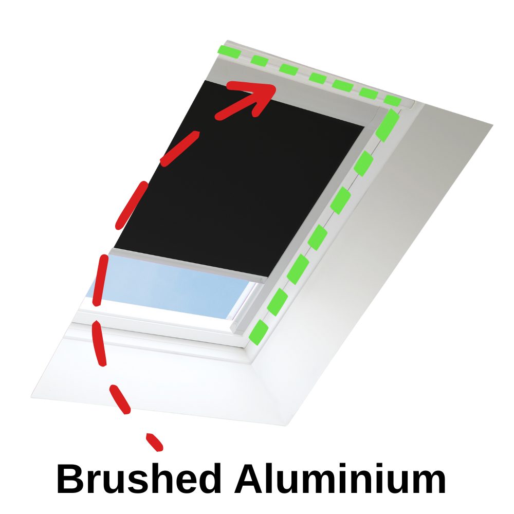 Showing Frame Options For Skylight Blinds On www.bizzyblinds.ie