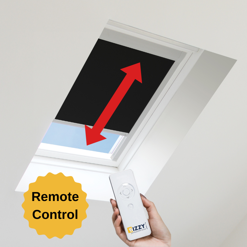 Velux Binds Fakro Blinds Keylite Blinds On Bizzy Blinds Showing The Remote Control Option